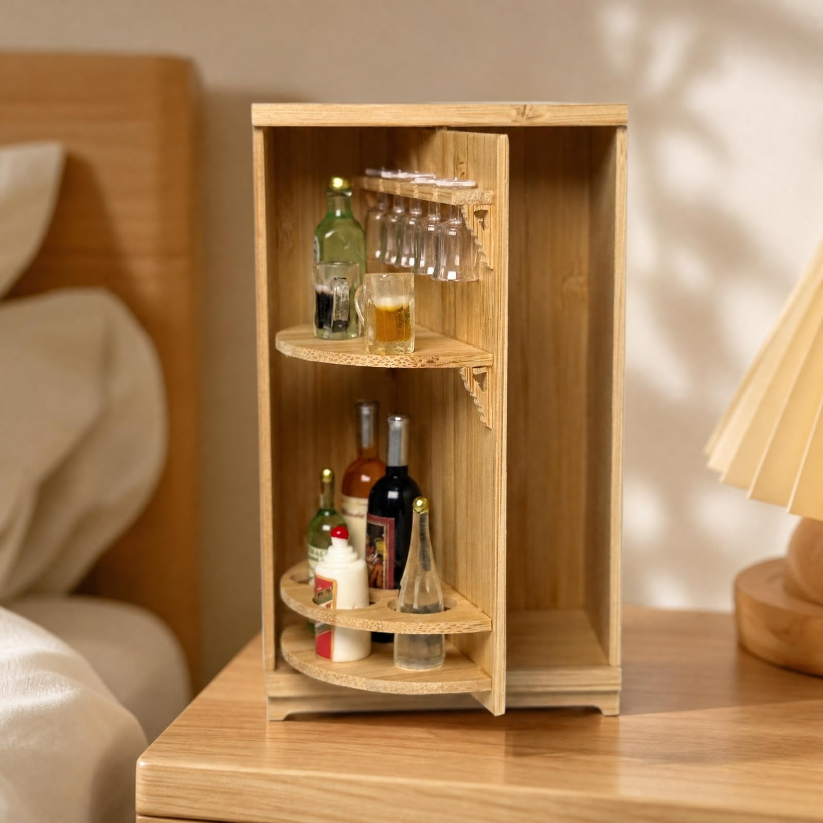 harayaa Mini Miniatura Versátil Adorno Mesa con Base Creativo Artículo Coleccionistas