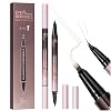 2 Pack Eyebrow Pen, Waterproof Microblading Eyebrow Pencil, 2-in-1 4 Tip Eye Brow Makeup Pen for Women with Precise Curved Brush-Tip Create Natural Hair-Like Brows, Last All-Day Light Blonde