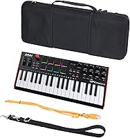Vista 3 de co2CREA Estuche de viaje duro reemplazo para Akai profesional MPK Mini Plus USB MIDI teclado controlador 37 mini teclas