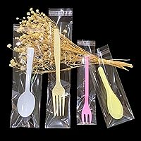 Vista 7 de Doutop Bolsas de celofán resellables transparentes, 100 bolsas de polipropileno autosellantes de 2 x 10 pulgadas de largo, bolsas adhesivas