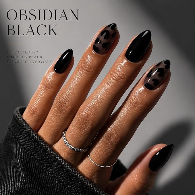 Esmalte de Uñas Gel Negro AZUREBEAUTY 18ML - Alto Brillo miniatura 3
