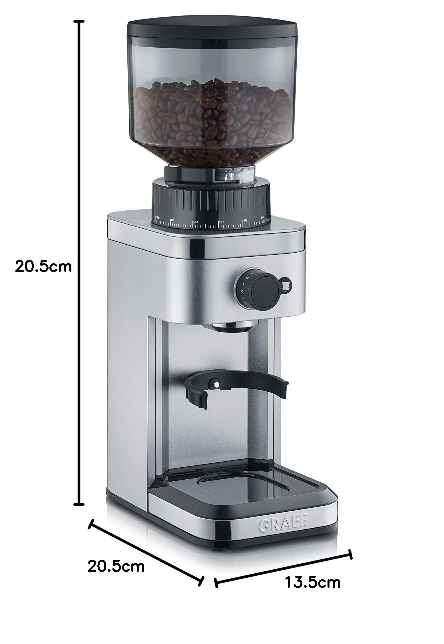 GRAEF Kaffeemühle, silber