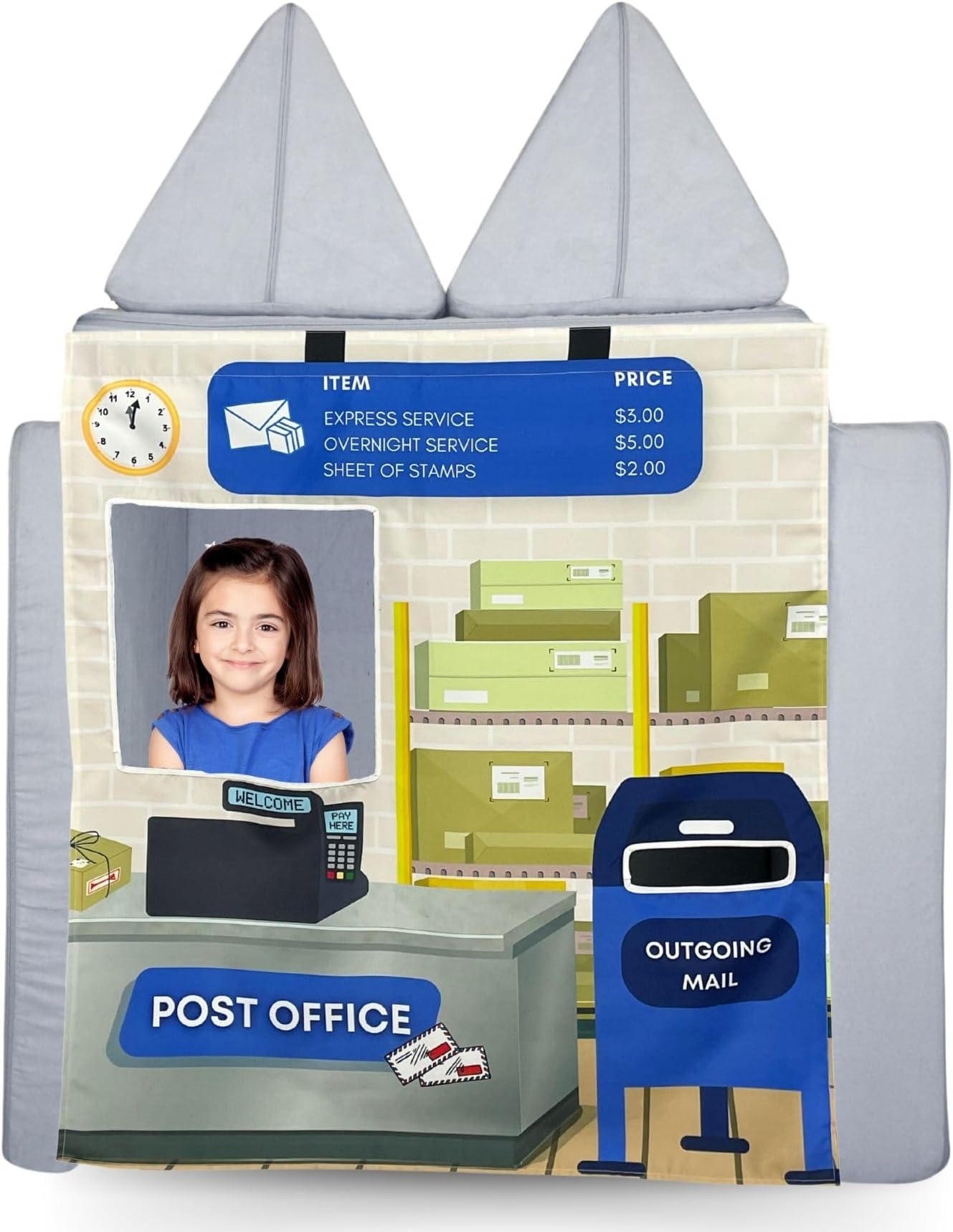 Couch Swag Play Panel for Childrens Foam Sofa Kids Couch (Post Office)