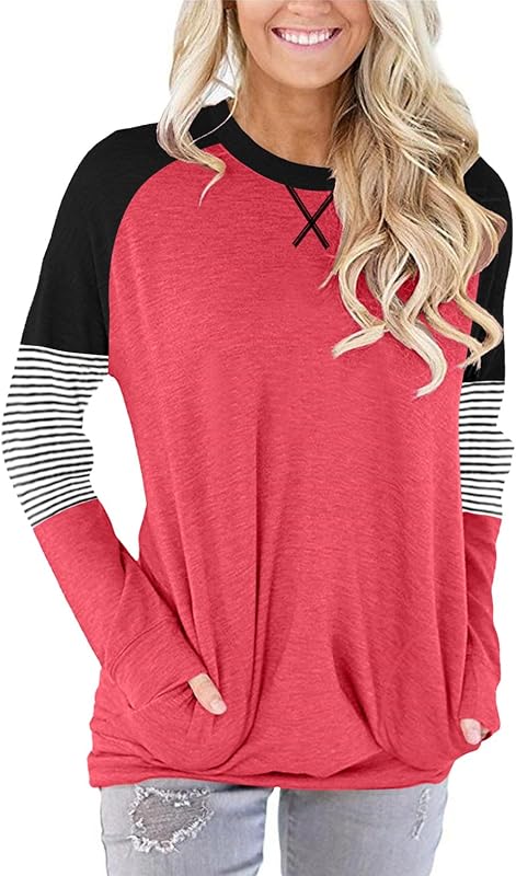 onlypuff Long Sleeve Shirts Women Tunic Top fall Outfit Ladies Blouse XXL image 3