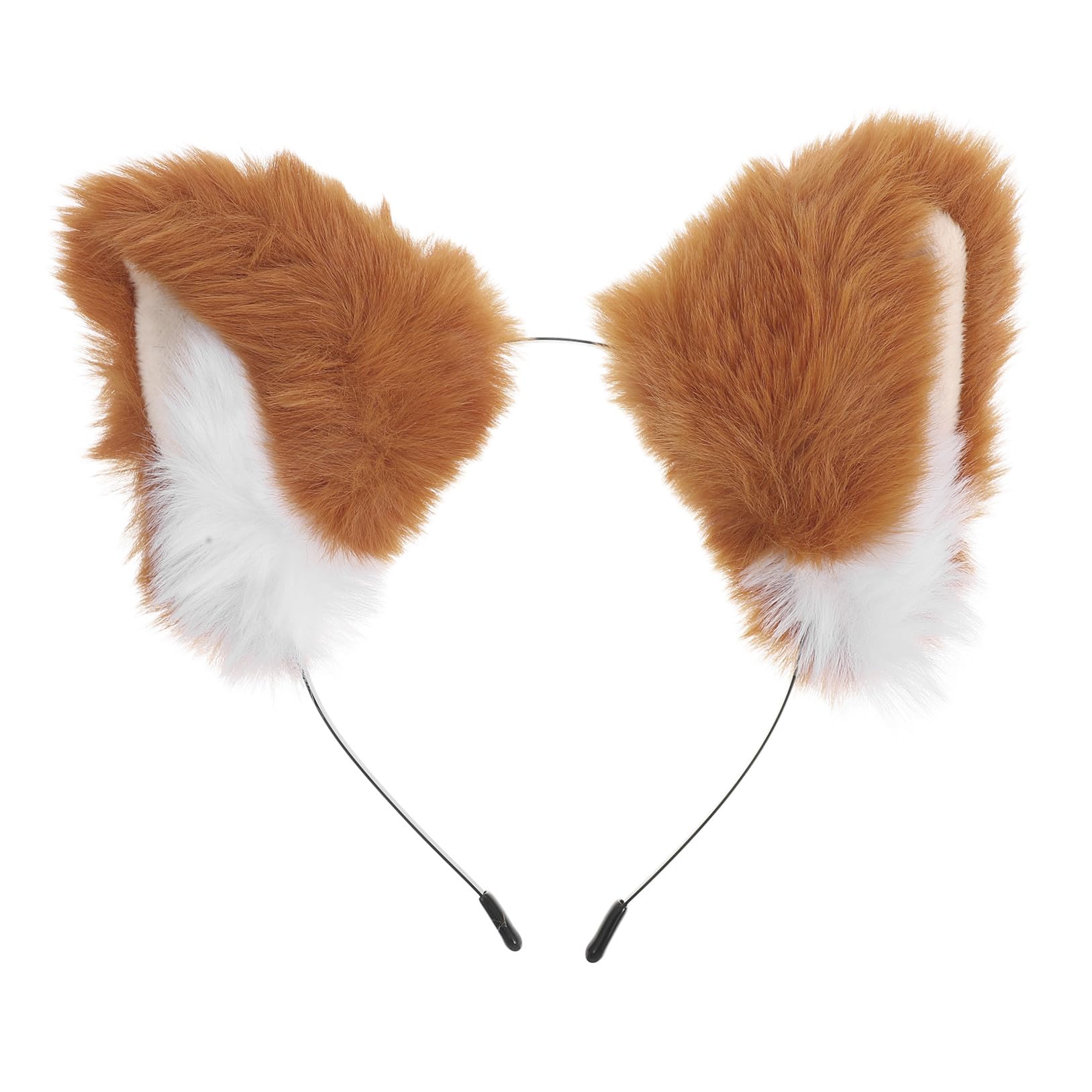 Serrage Tête Oreilles de Renard en Peluche, Bandeau Cosplay Féminin Orange