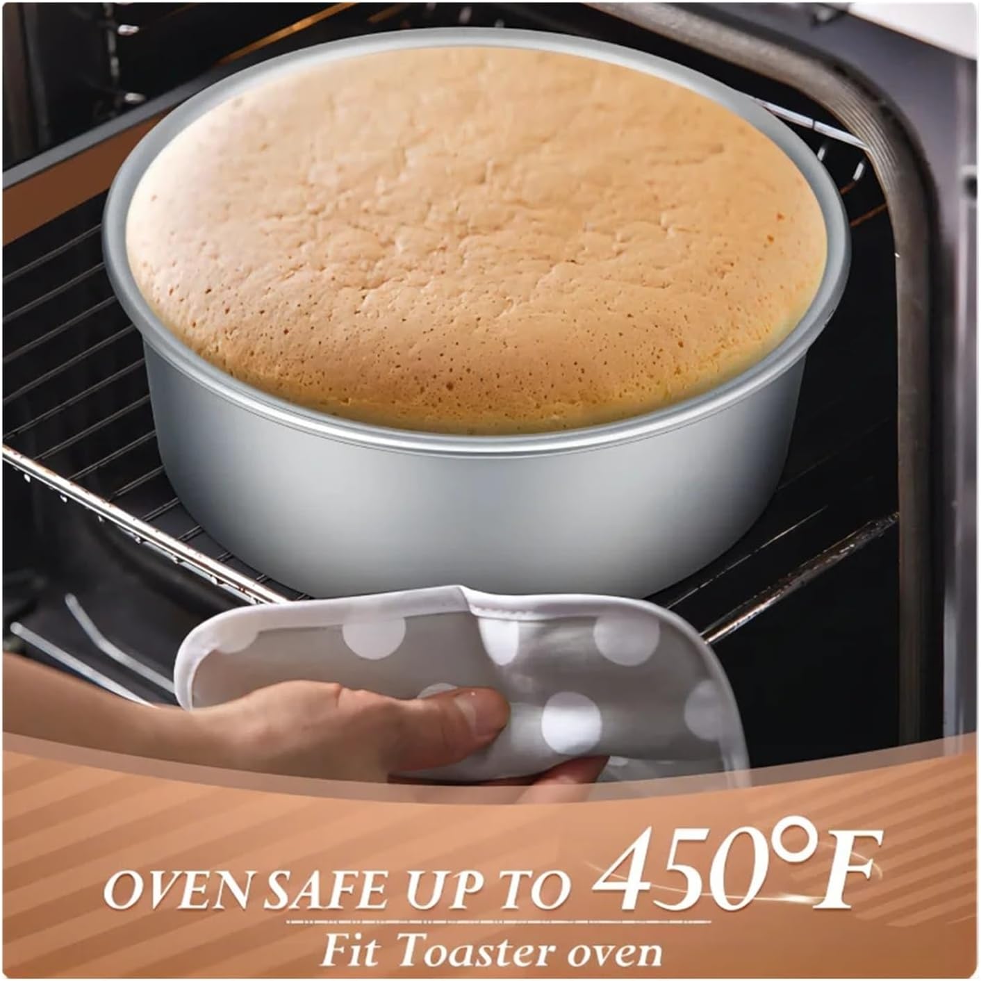 cake baking supplies， 4/6/8/10inch Fixed Base Round Cake Pan Aluminum DIY Cakes Pastry Mould Cheesecake Nonstick Tin Kitchen Tools,for Home Bakers(6 inch)