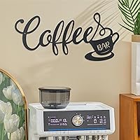 Vista 6 de QQCYLYY Decoración de pared de taza de café, letrero rústico de metal para colgar en la pared, arte de pared de metal para decoración del hogar