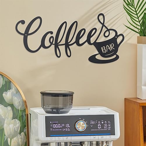Miniatura 4 de QQCYLYY Decoración de pared de taza de café, letrero rústico de metal para colgar en la pared, arte de pared de metal para decoración del hogar,