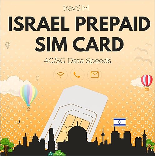 travSIM Tarjeta SIM de Israel Datos móviles de 10 GB a velocidades 4G5G Tarjeta SIM Israel funciona en dispositivos iOS y Android Plan en tarjeta