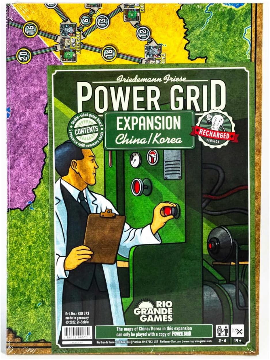 Power Grid China Korea Expansion Strategy Board Game
