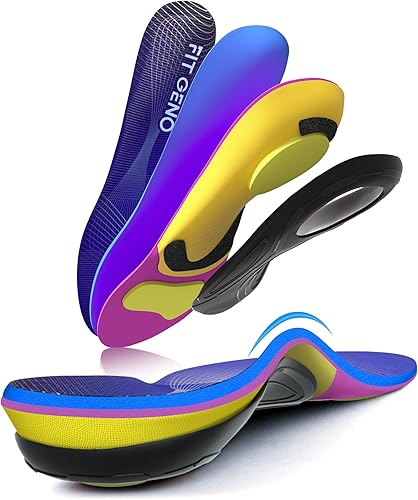 Plantillas para fascitis plantar para mujeres y hombres soporte de arco ortopédico insertos de zapatos para botas de trabajo, zapatillas de deporte,