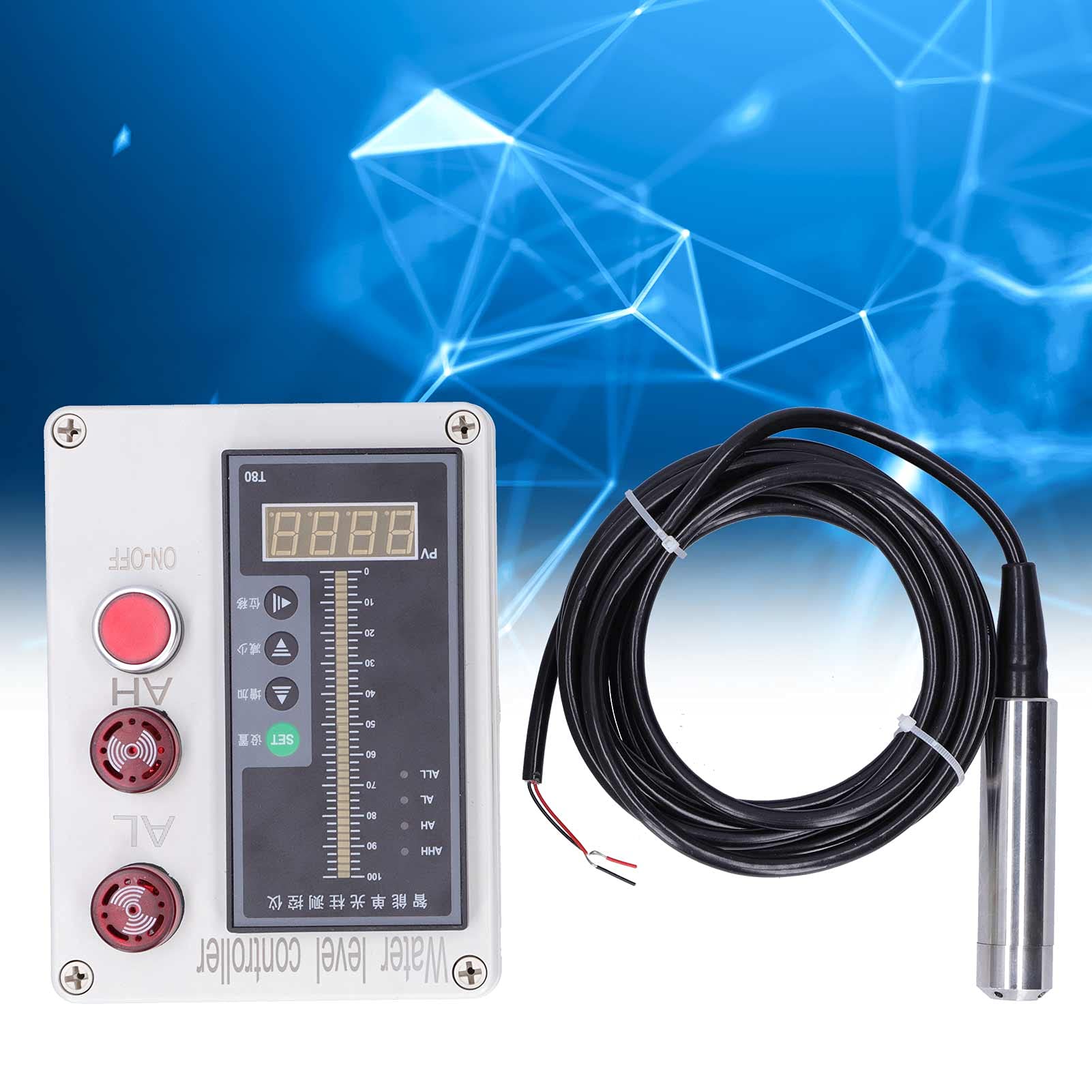 ALS-136 Wskaźnik Poziomu Cieczy w Zbiorniku Kontroler Poziomu Wody Instrument z Alarmem AC 200 V dla Biurowych Placów Zabaw