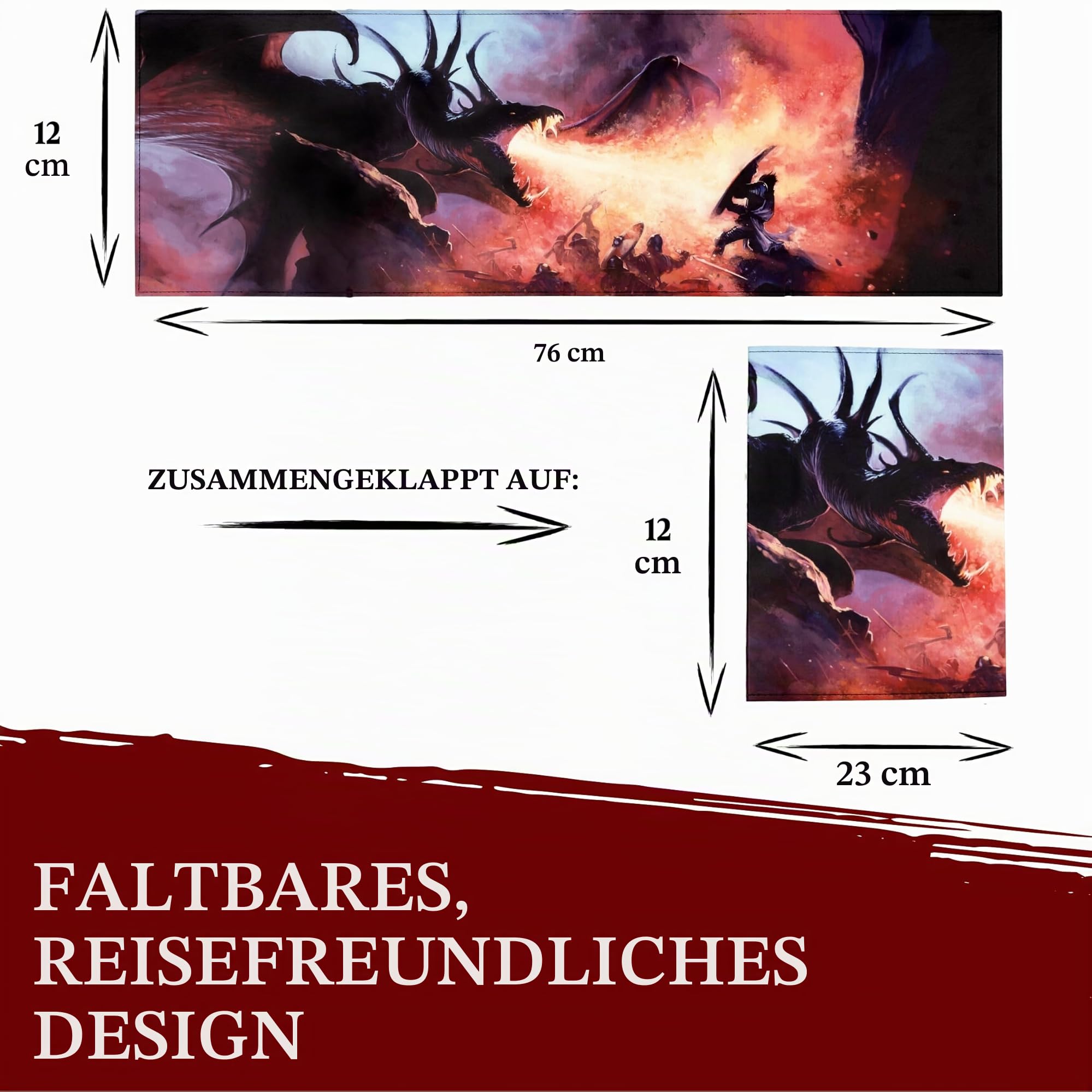 DND DM Screen 5e – D&D Spielleiterschirm zum Verbergen deiner Würfel, Karten und Bücher - Vollfarbiger Druck mit anpassbaren Einsätzen - Dungeons and Dragons – DND Zubehör Geschenk Für Pen and Paper