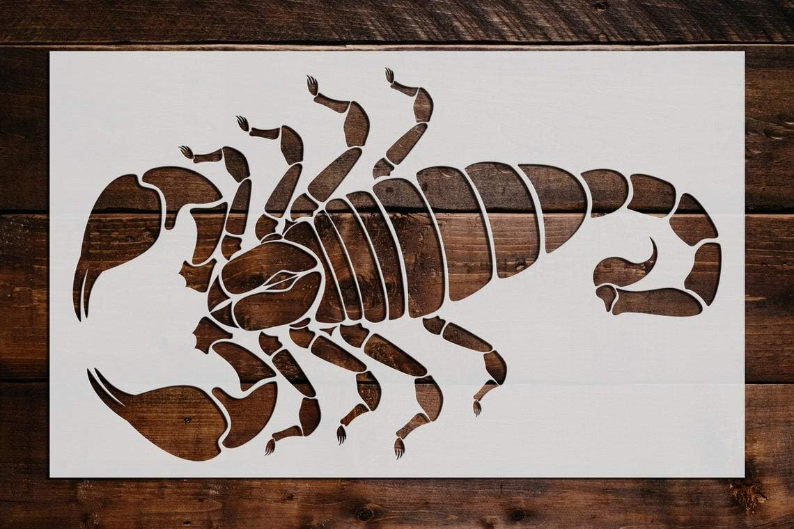 Scorpion Stencil DIY Reusable Craft and Painting Wall Stencils - 468 (5x6)