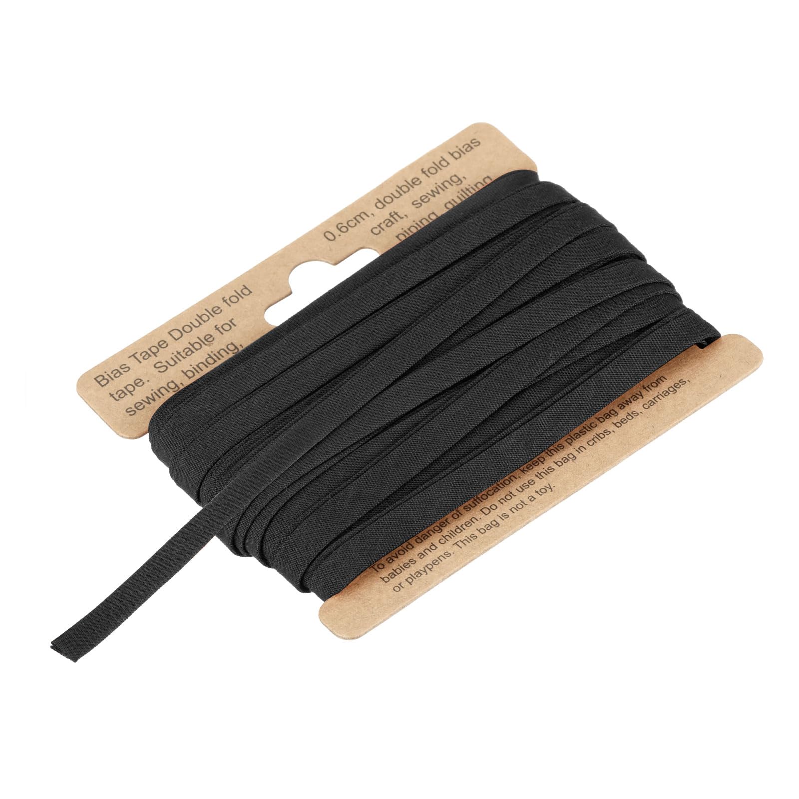 Nastro Sbieco A Doppia Piega 1,27 Cm In Poliestere - 50 Metri Per Cucito, Trapuntatura, Orli E Tubazioni - Colore Blu Chiaro