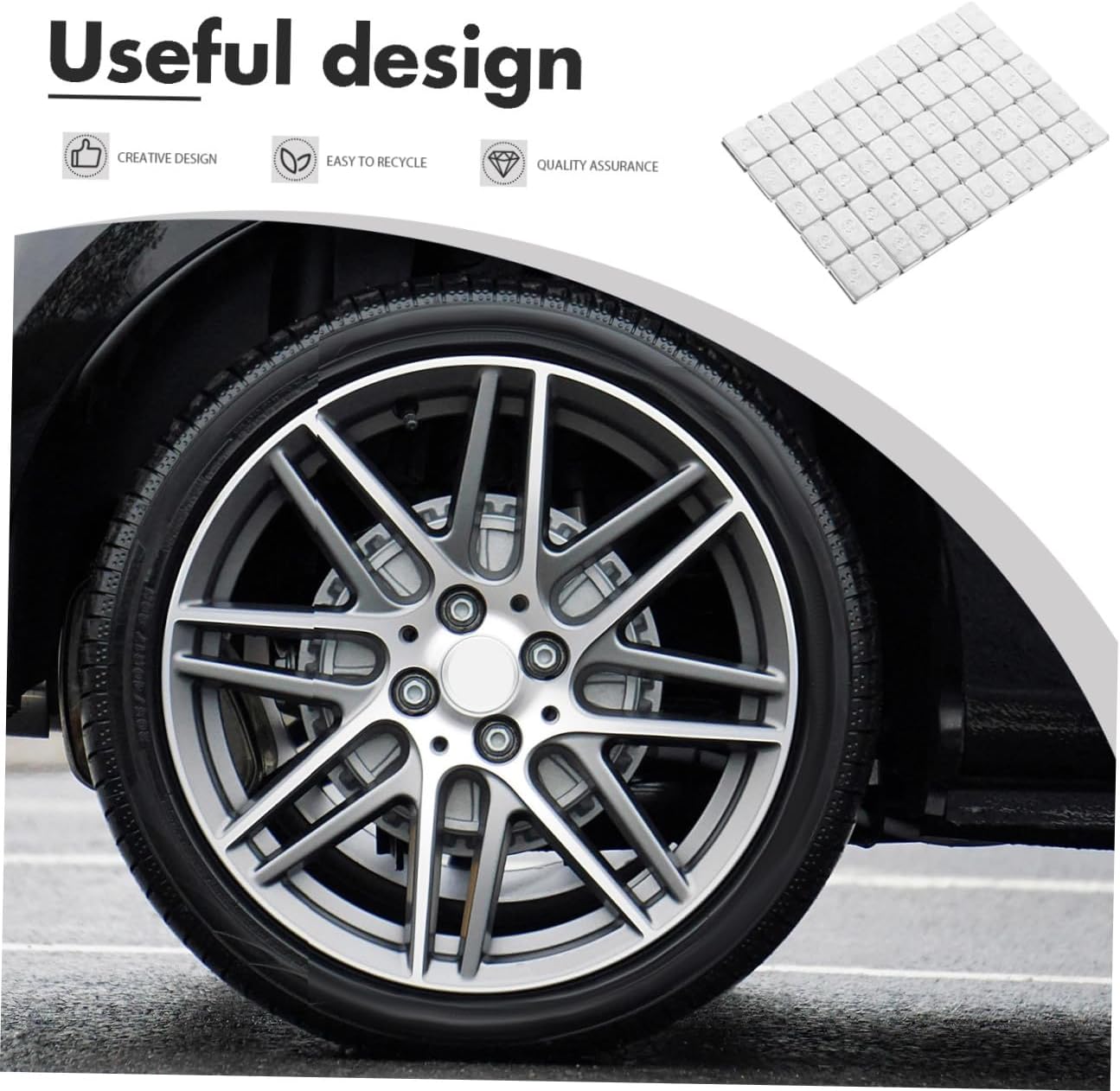 10g Adhesive Wheel Balance Weights Strips Tire Balancing Weights for Cars Trucks Motorcycles Easy to Use Secure Attachment Compatibility