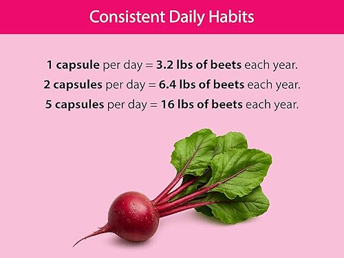 Miniatura 5 de KOYAH - Cápsulas orgánicas de remolacha  Raíz de remolacha entera liofilizada  500 mg de polvo por cápsula (equivalente a 4.000 mg de remolacha