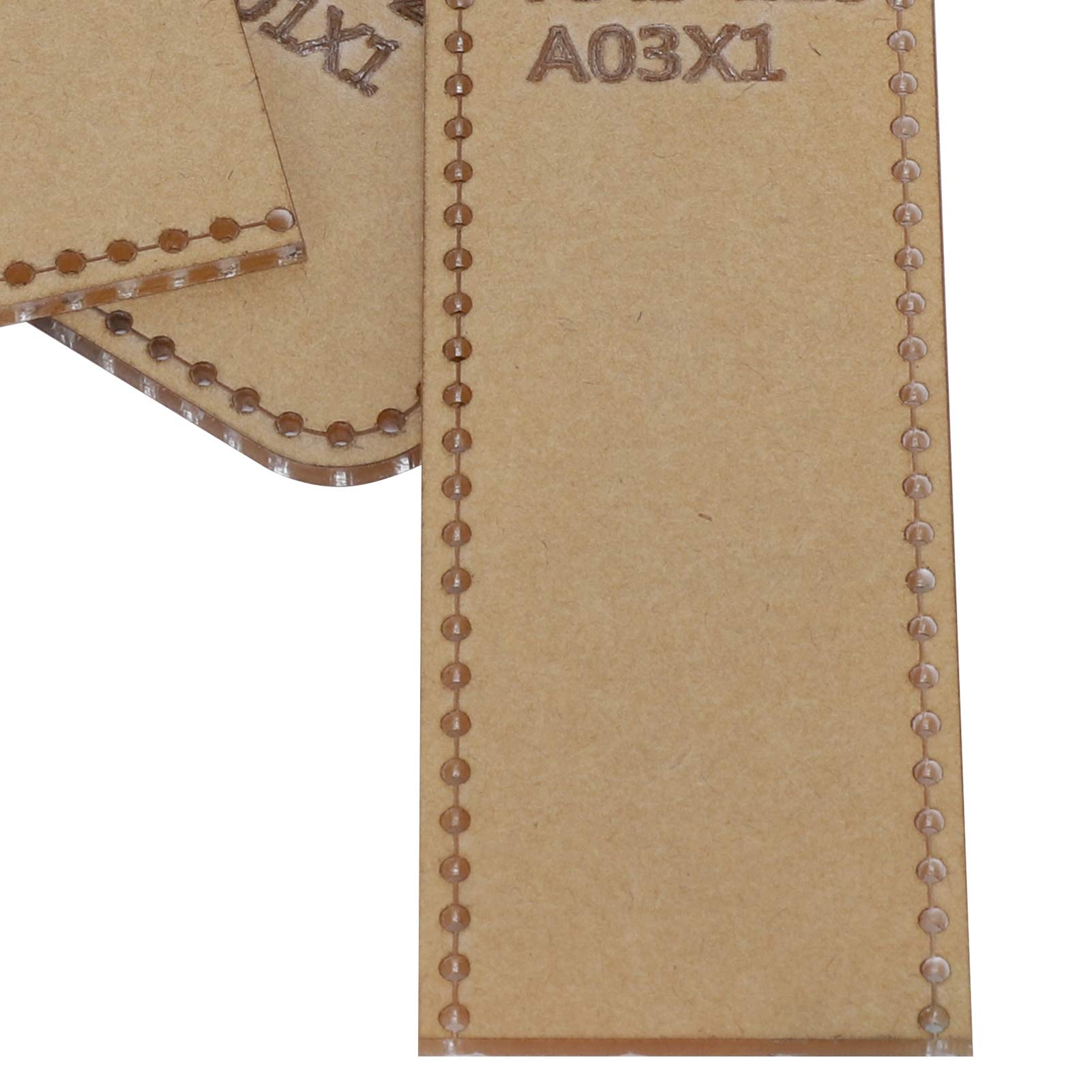Acryl Schablone, 4-teilige Leder Brieftaschen vorlage Transparente Lederhandtaschenschablonen für handgefertigte Bastel werkzeuge Brief taschen herstellungVorlagen