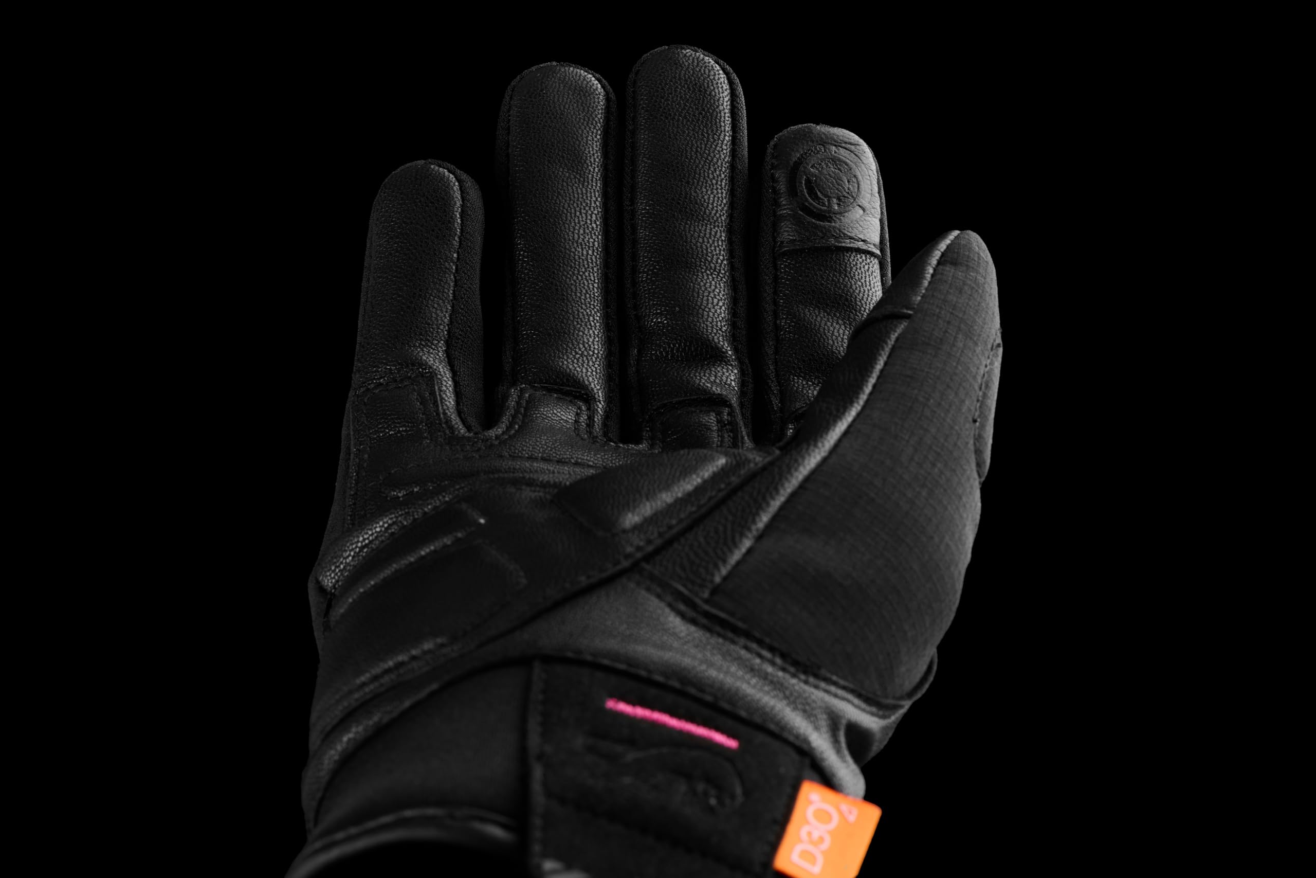 Furygan Jet Lady All Seasons D3O Evo - Gants de Moto Femme- Paume 100% Cuir - Tactile - Confort - Respirant &