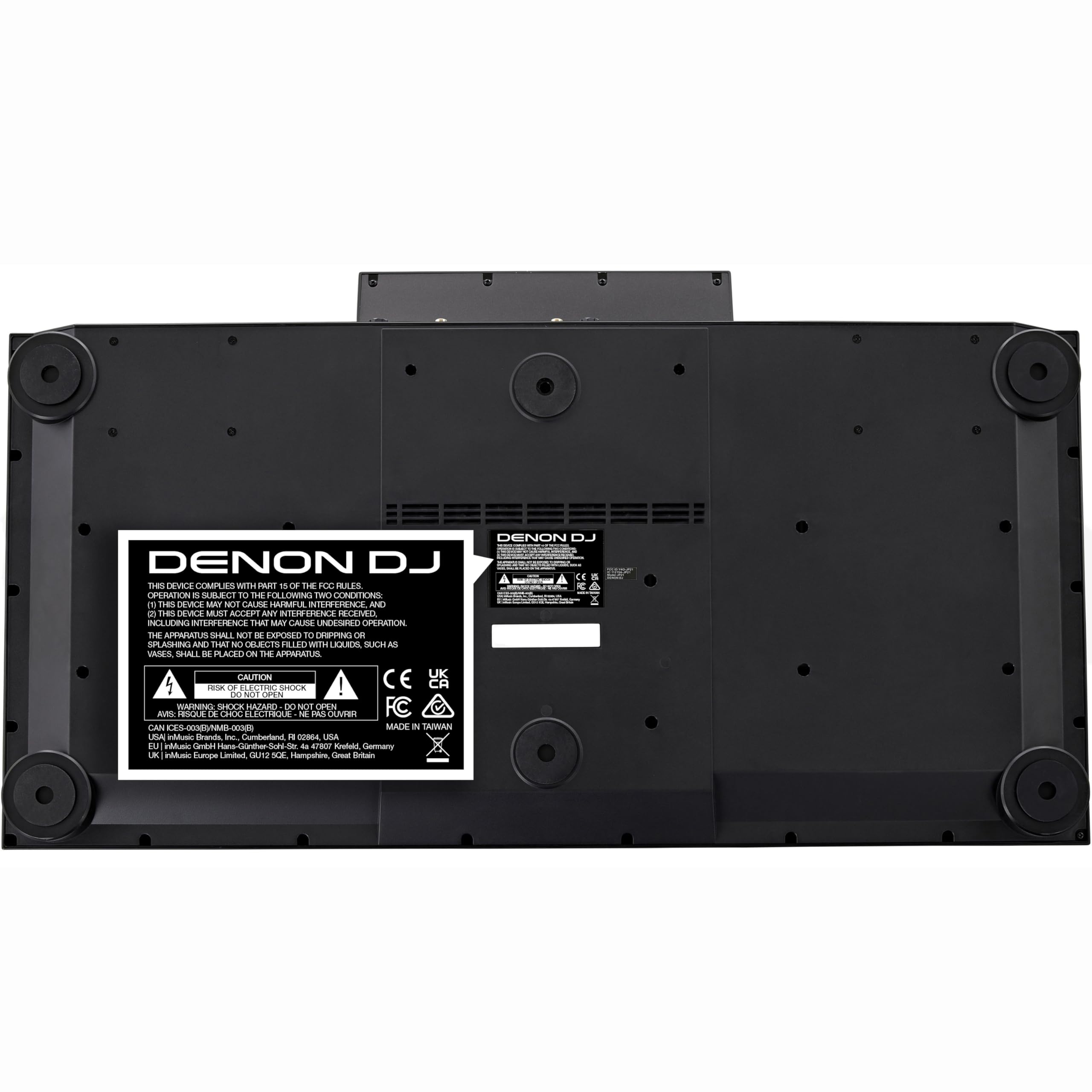Denon DJ SC LIVE 4 contrôleur DJ autonome avec séparation Stems sur 4 platines, Wi-Fi, haut-parleurs intégrés, compatible Serato DJ et Virtual DJ