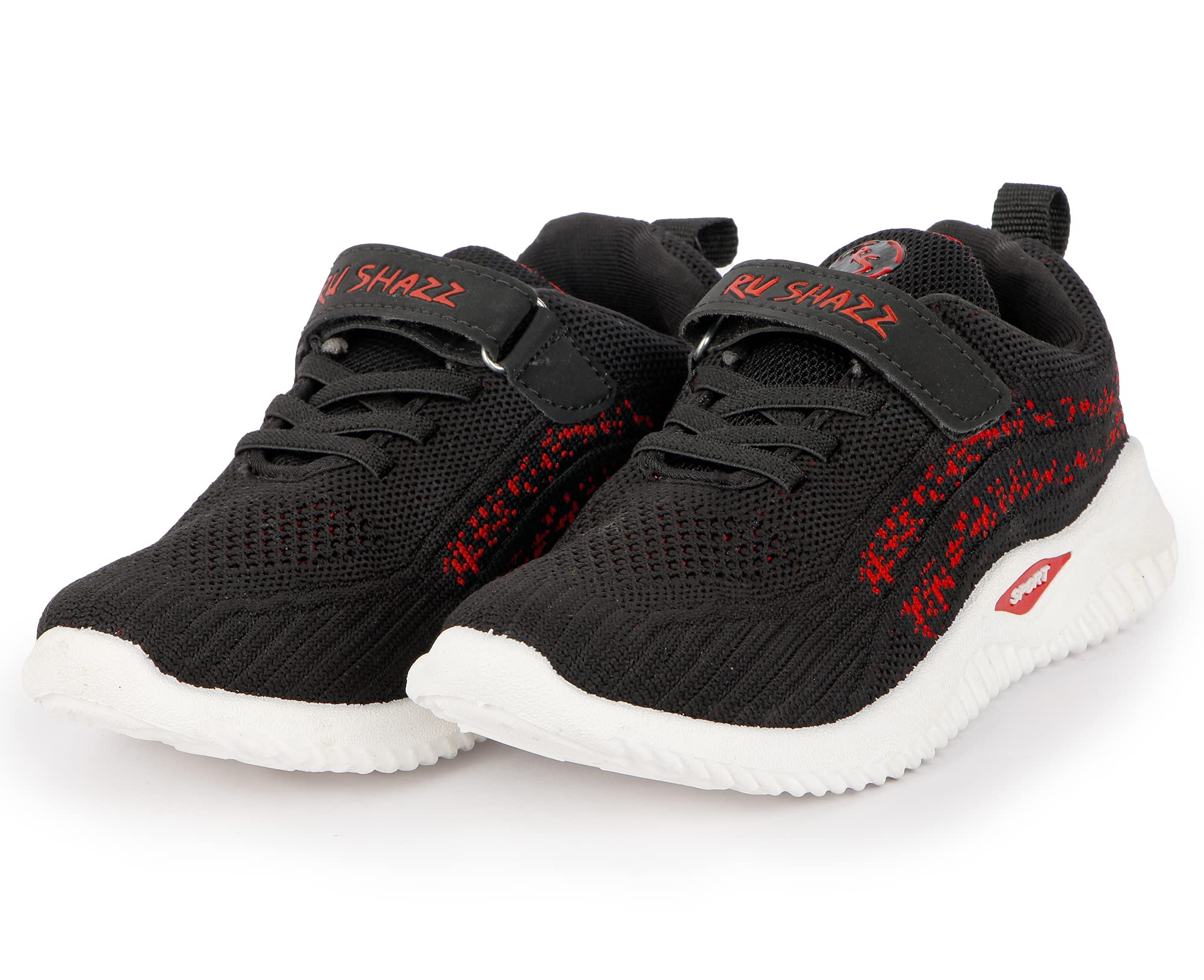 RU SHAZZ Casual Shoes for Kids Boys & Girls Sporty Design Slip-On Light Weight Sneakers for Children-Model-FIRE Shot,Size-13,Black (B0C43LXCS7) Amazon Price History, Amazon Price Tracker