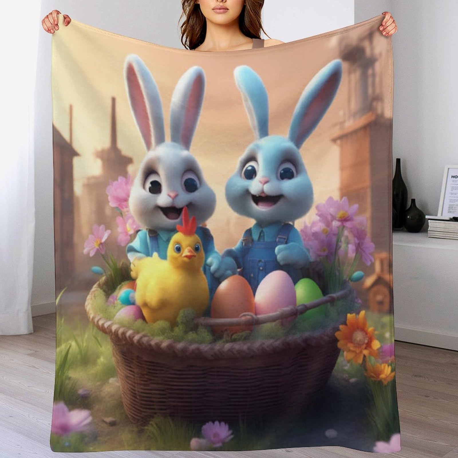 Couverture en flanelle polaire douce 130x180 cm chaude pour canapé