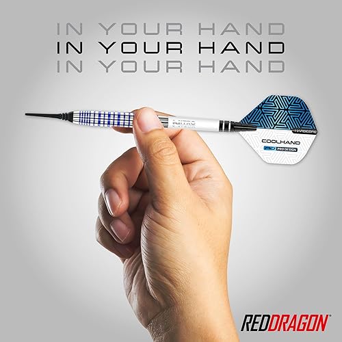 Miniatura 5 de RED DRAGON Luke Humphries TX Softip Series - Juego de dardos de tungsteno prémium con vuelos y tallos