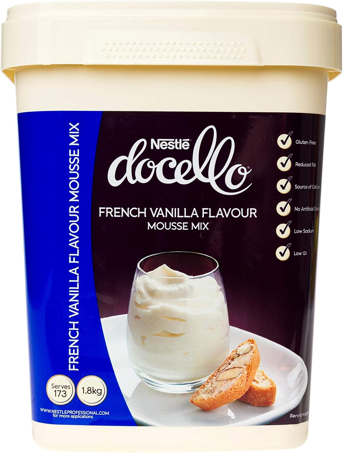 Nestle Docello French Vanilla Flavour Mousse Mix, 1.8kg