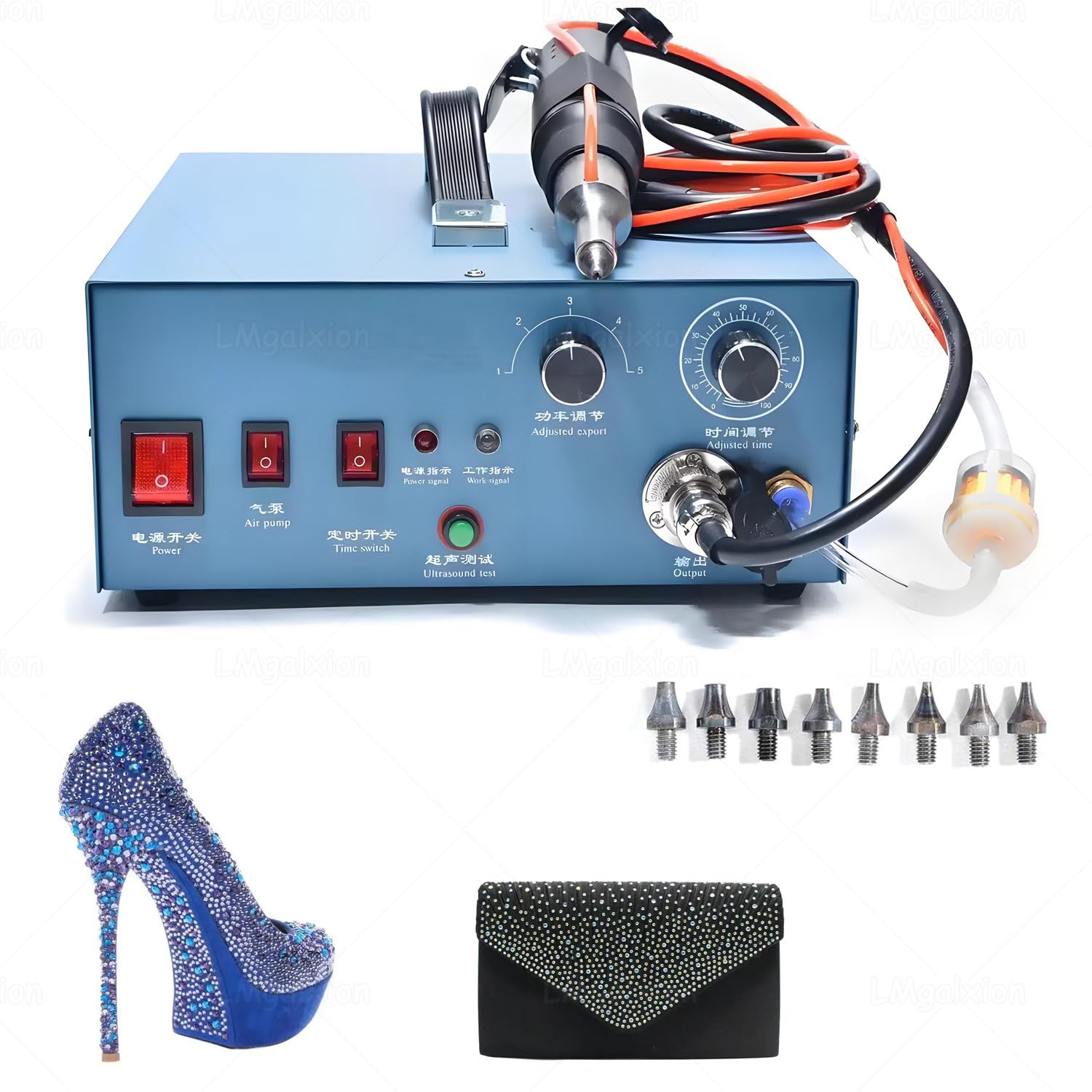 Machine de soudage strass thermocollant 500W 28Khz pour la fixation rapide sur tissu