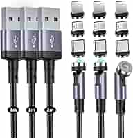 まりcar様　マグネット充電ケーブル12本セット[1m×3 /2m×9]　黒 Amazon.co.jp: マグネット-充電ケーブル 7ピン 【2M3本入り】 3A