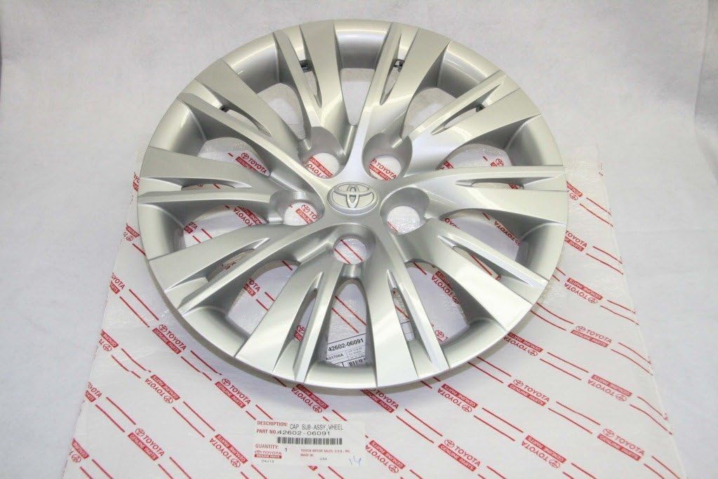 Genuine Toyota 42602-06091 Wheel Center Cap Sub-Assembly - OEM Hubcap Cover for Authentic Fit