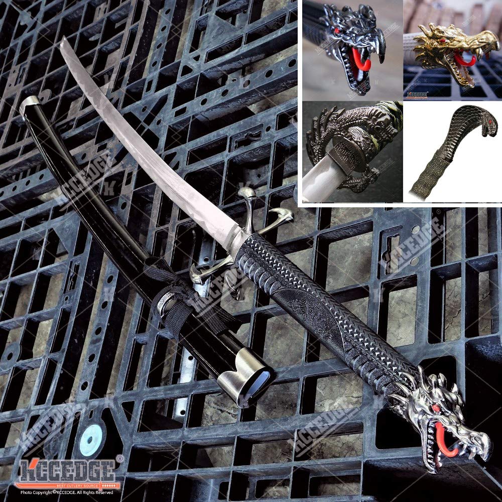 Buy Katana Dragon Samurai Real s with Metal Blades Japanese Martial