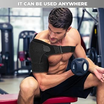 Shoulder Support Shoulder Brace for Men and Women, Rotator Cuff Support Brace and Arm Sling for Pain Relief, Shoulder Compression Sleeve for Shoulder Injuries and Tendonitis, Fits Left and Right