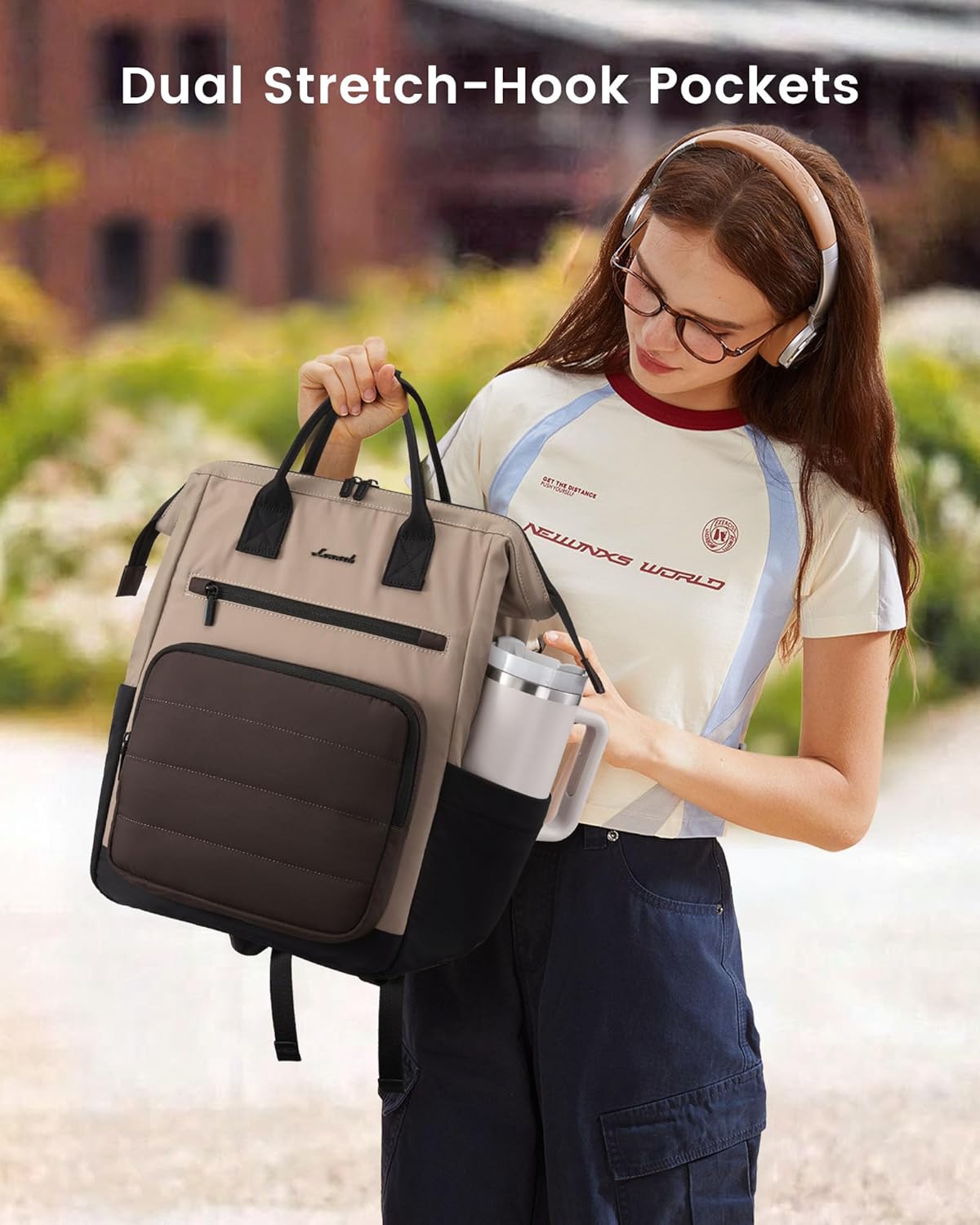 LOVEVOOK Puffer Laptop Backpack for Women, 15.6 Inch Work Backpack purse for Nurse Teacher, College Bookbag Personal Item Travel Bag Computer Daypack for Daily Commute