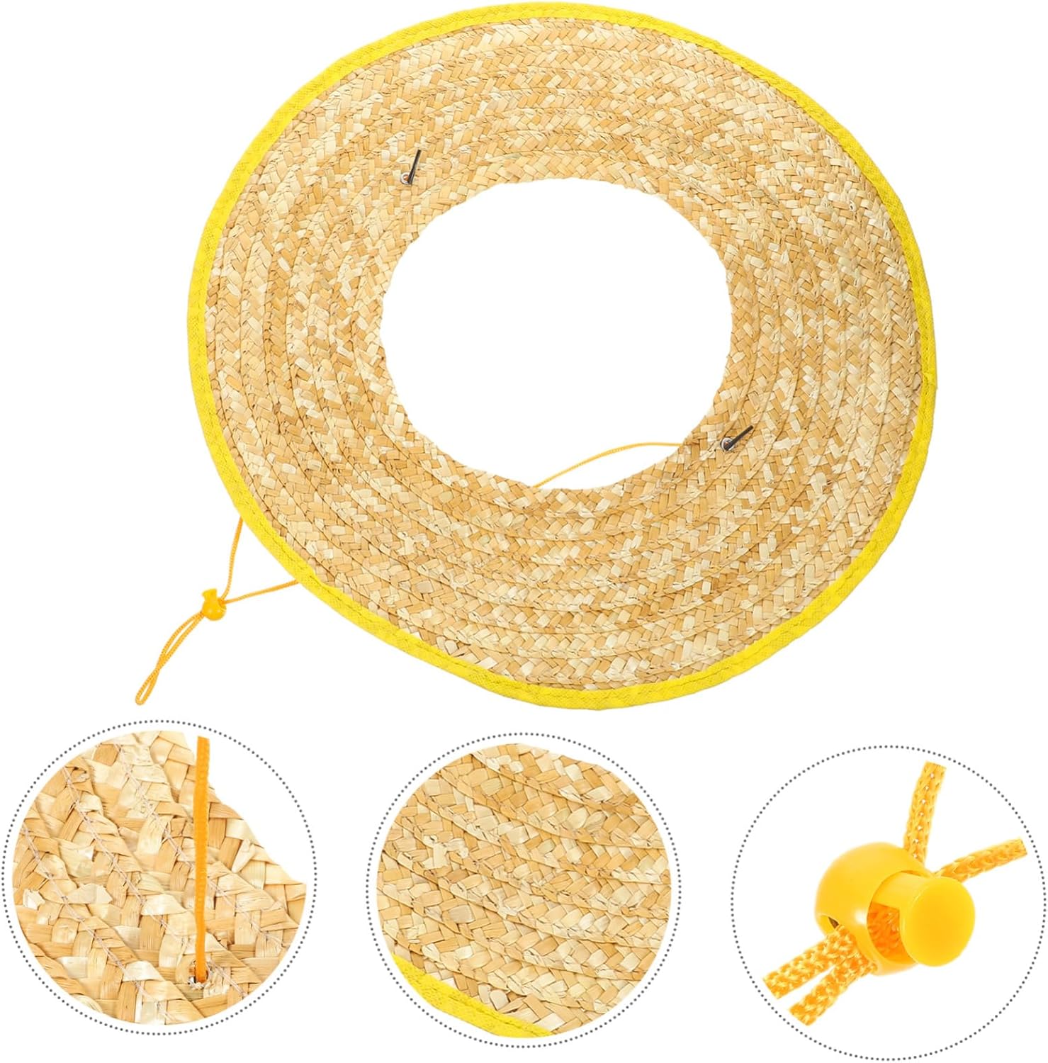 Hard Hat Sun Shade Straw Helmet Sun Shade Hard Hat Helmet Sunhat Protection Accessories Brimmer for Climbing High-Altitude Worker Construction Worker