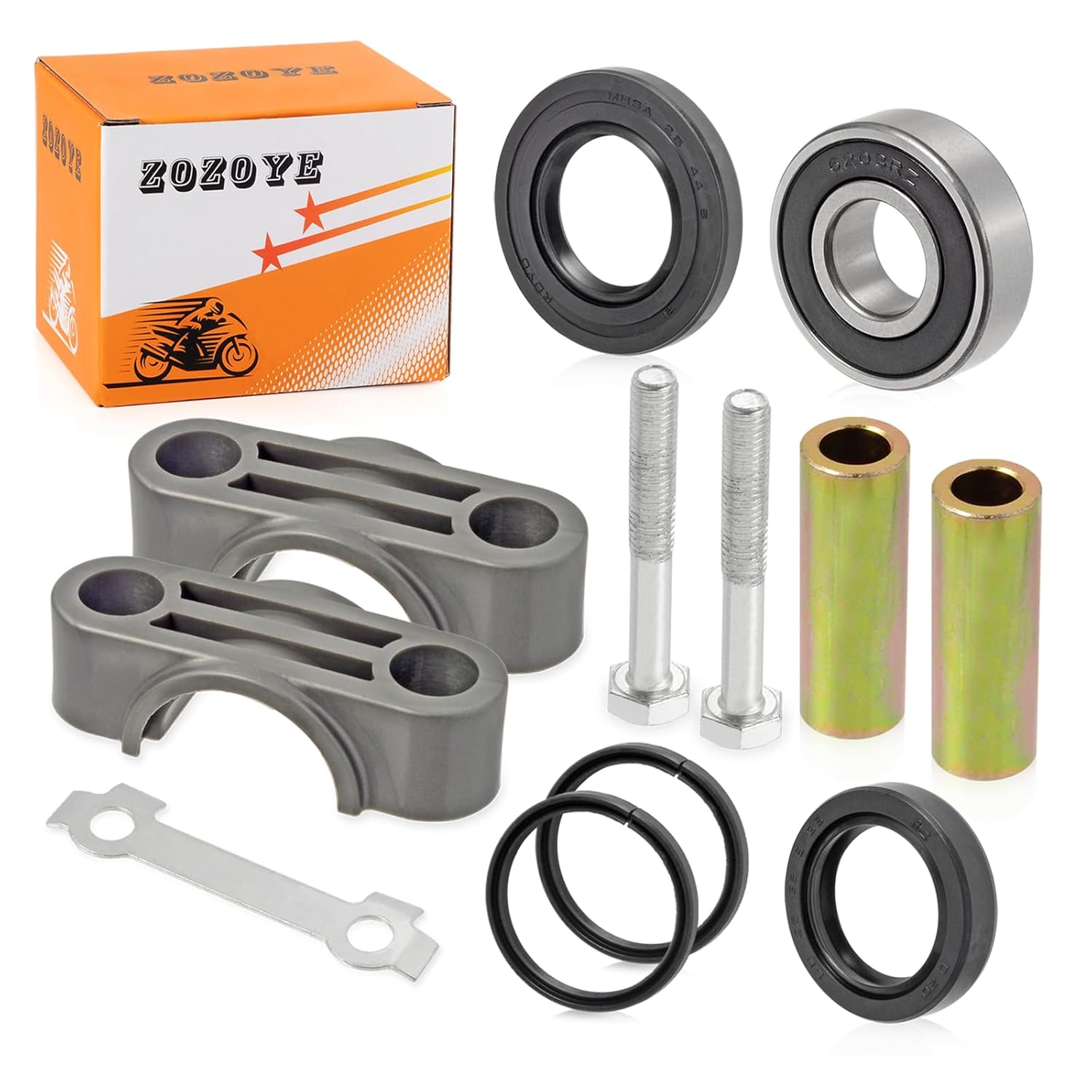 Steering Stem Bushing Bearing Seal BOLT Kit For Yamaha Banshee Blaster