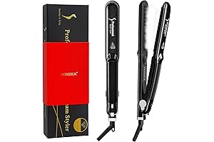 DORISILK Pro 2.0 Best Steam Hair Straightener for Keratin, Salon Ceramic Tourmaline...