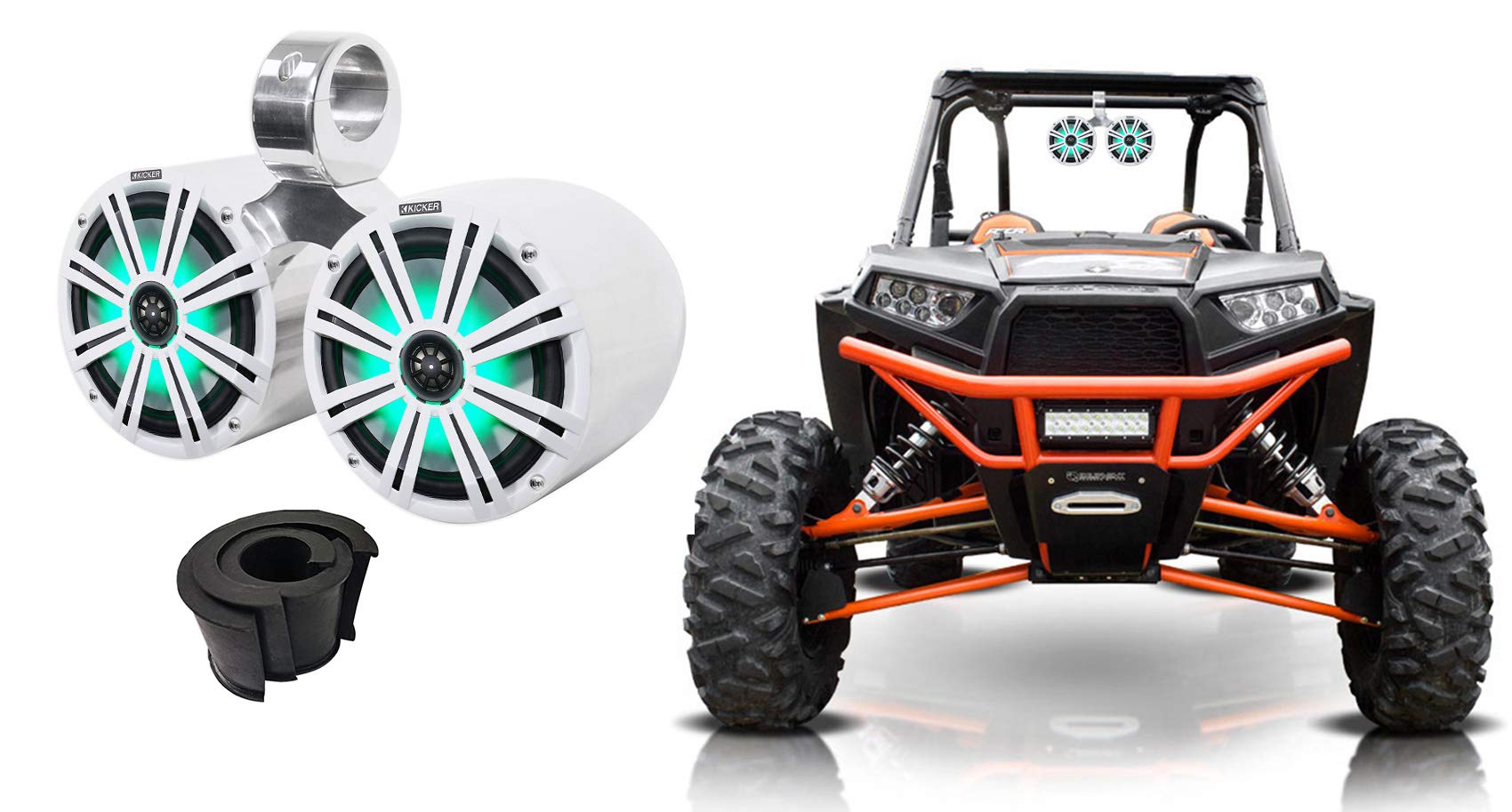 LEDスピーカー Amazon.co.jp: KICKER (1) ペア 45KM84L 8インチ 600ワット