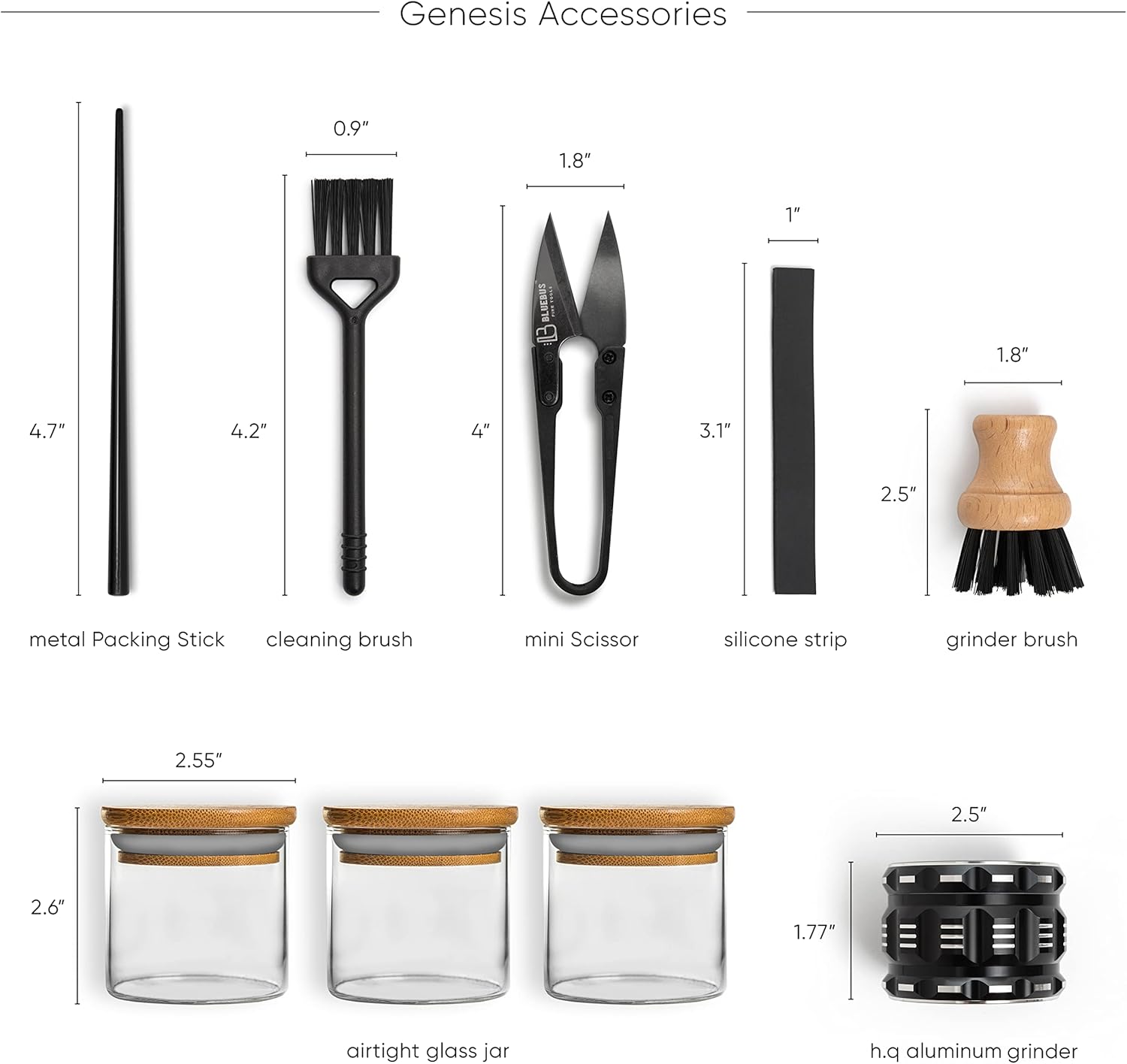 大型スタッシュボックス 100%竹 防臭 スライディングローリングトレイ ブラシ付き 密閉容器 3個 ハーブグラインダー 手作り/ブ