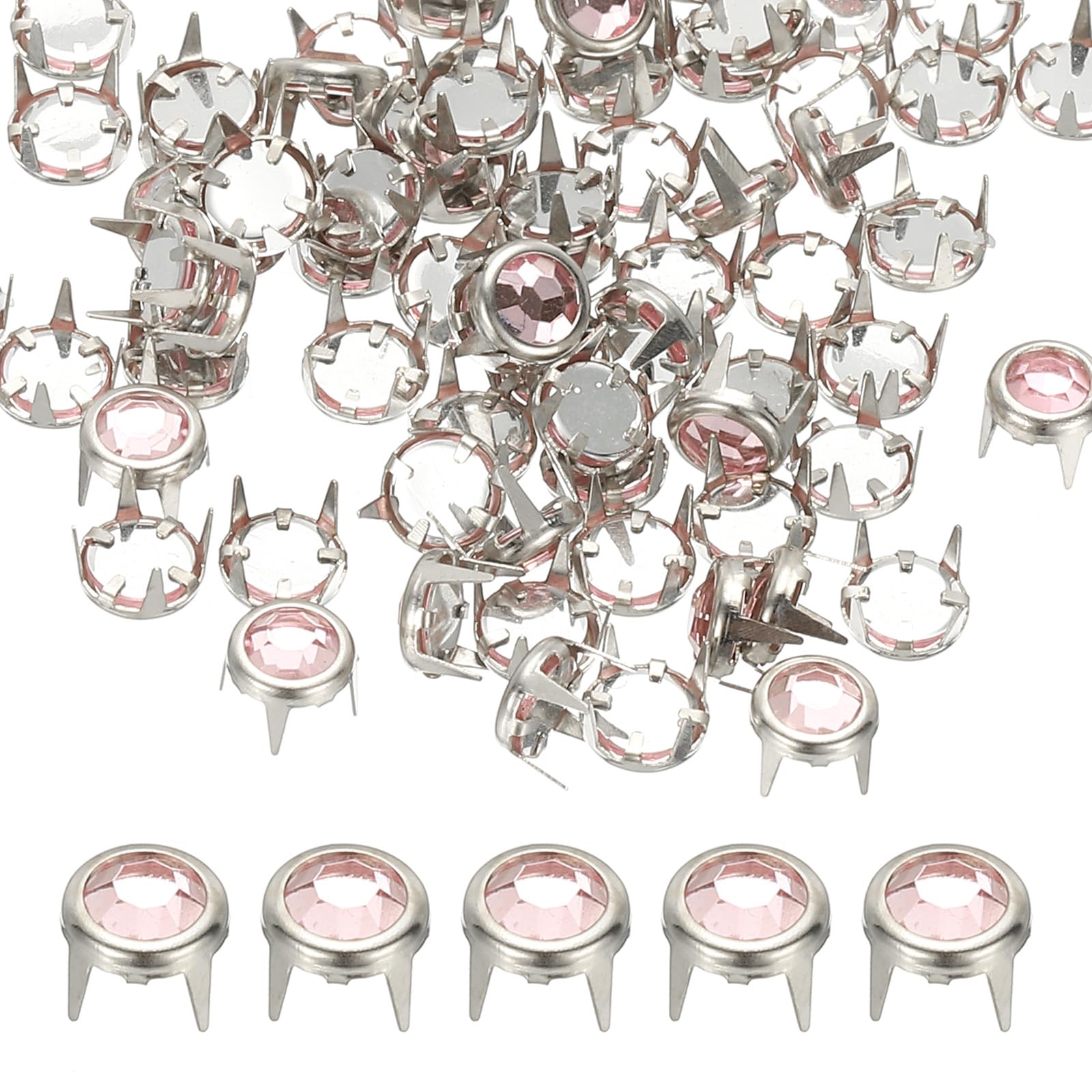 PATIKIL 6mm Rhinestone Stud