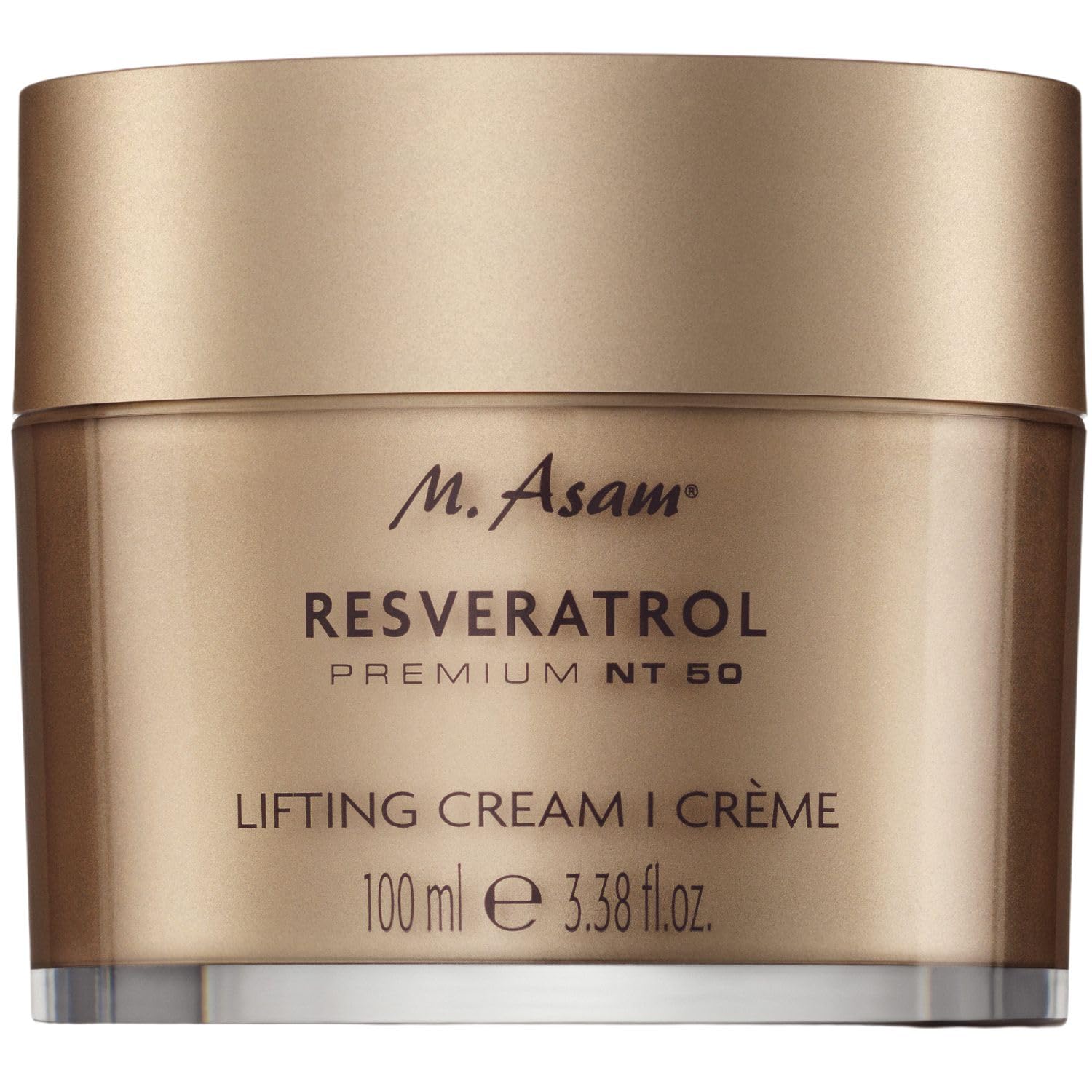 M. Asam RESVERATROL PREMIUM NT50 Lifting Cream (3.38 Fl Oz) – Moisturizer Face Cream with Hyaluronic Acid, Facial Moisturizer for Firm and Smooth Skin, Vegan Skincare for Youthful Radiance
