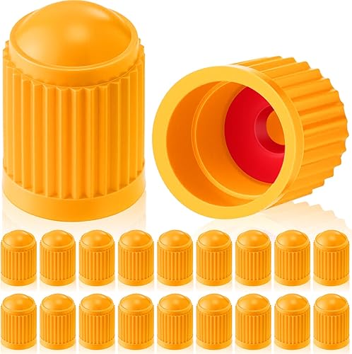 Vista 10 de Outus 20 piezas de tapas de vástago de válvula de neumático, tapas de neumático de plástico universales negras para bicicleta, bicicleta, autos