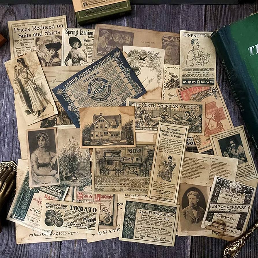 ヴィンテージペーパー コーヒー染め Amazon.co.jp: Vilikya ビンテージ ジャンクジャーナル用品 コーヒー