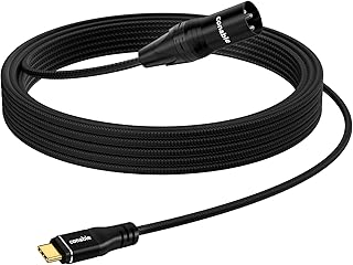 USB C to XLR Cable 15 FT, Unidirectional, Audio Output Only, Braided Jacket