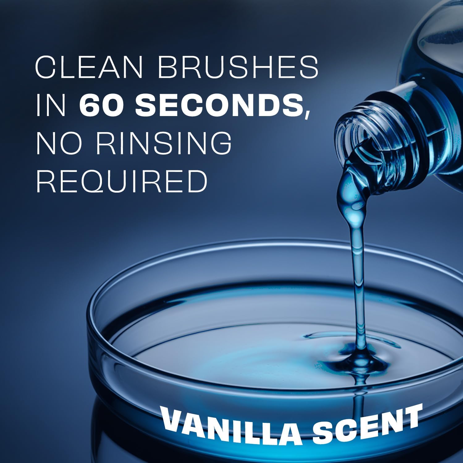 Makeup Brush Cleaner – Quick-Dry, Rinse-Free Formula, 32 oz (2 Pack 32 oZ)