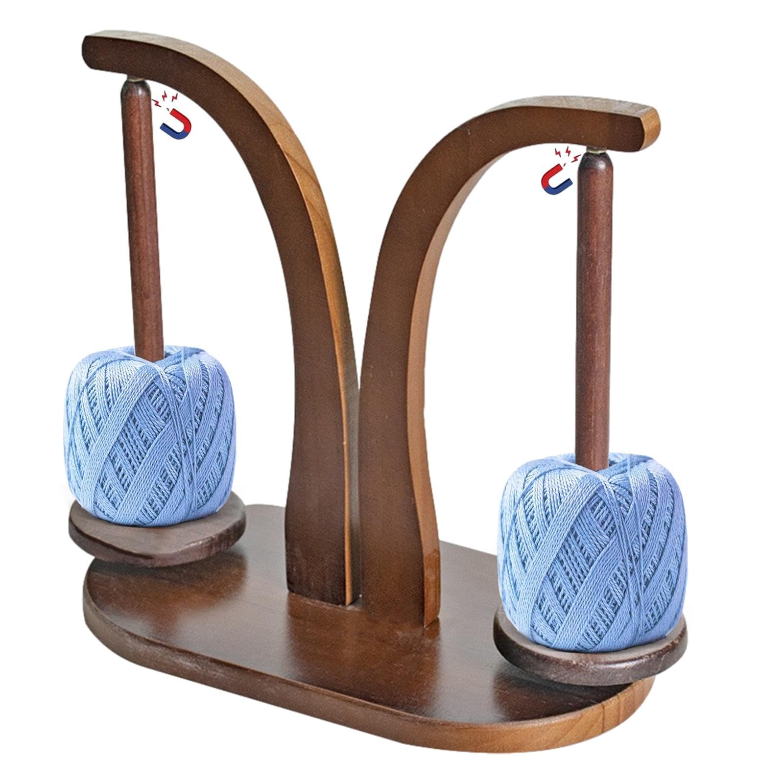 Distributeur de fil magnétique à double broche et spinner rotatif anti-nœuds