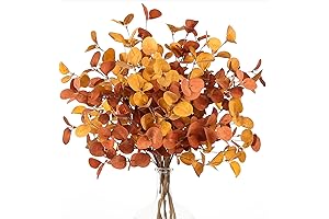 ZIFTY Fall Stems: Autumn Decor Artificial Eucalyptus Leaves for Vase Bouquets