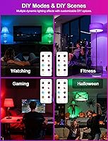 Vista 5 de ILC Bombillas inteligentes Alexa (equivalente a 120 W) compatibles con Alexa solamente, 1200 lúmenes, cambio de color, temperatura