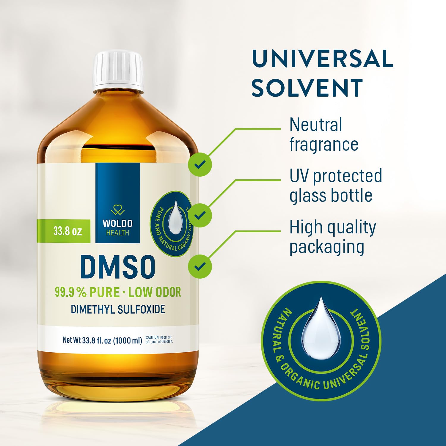 DMSO (Diméthylsulfoxyde) 99,9% Pureté - 5 Litres, Bidon HDPE, Solvant Et Véhicule Pour Mélanges