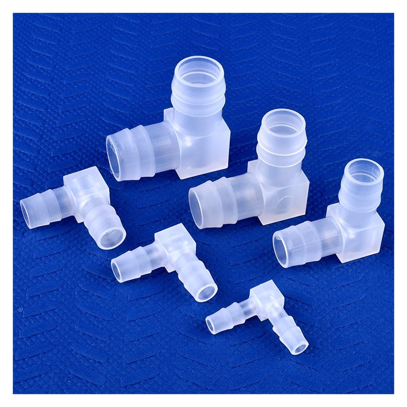 5~200 uds/lote 4 20mm PP codo junta tanque de acuario bomba aire aireador accesorios manguera lavado(4x4mm,200 Pieces)